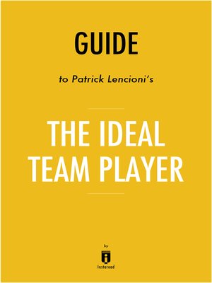 cover image of Summary of the Ideal Team Player